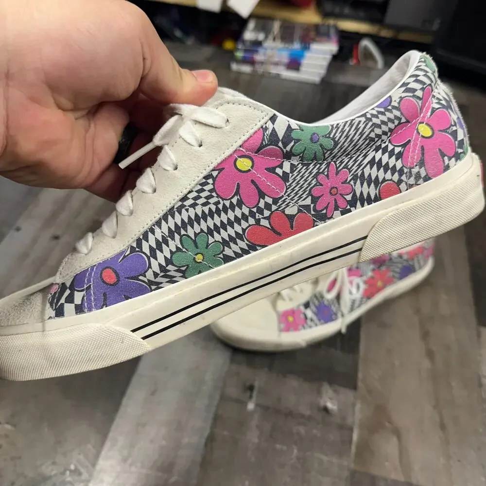 Vans Sid DX‎ Floral Check Men's Low Top Skate Sneakers Size 11